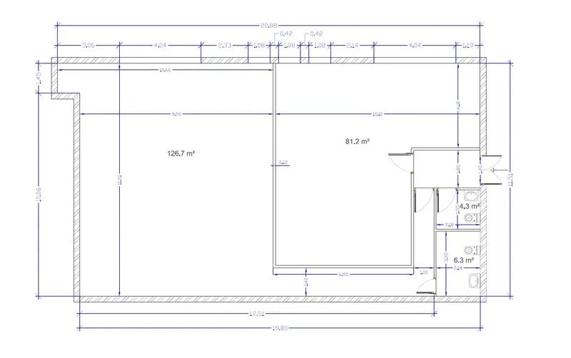 Office in Aubagne to rent - Floor Plan - Image 3 of 3