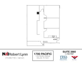 1700 Pacific Ave, Dallas, TX to rent Floor Plan- Image 1 of 2