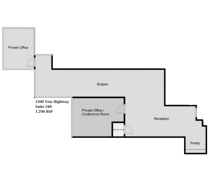 1300 Veterans Memorial Hwy, Hauppauge, NY for rent - Floor Plan - Image 2 of 7