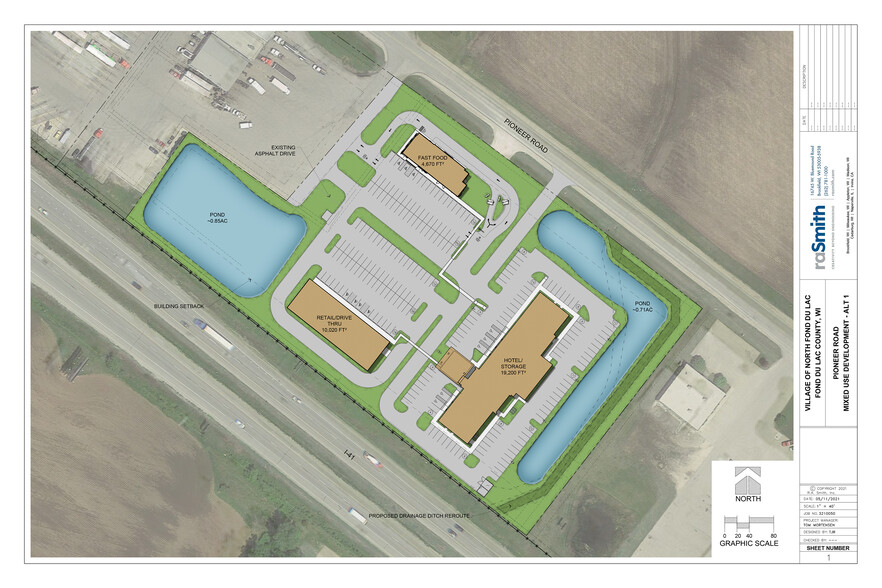 555 N Pioneer Rd, Fond Du Lac, WI for sale - Site Plan - Image 2 of 3