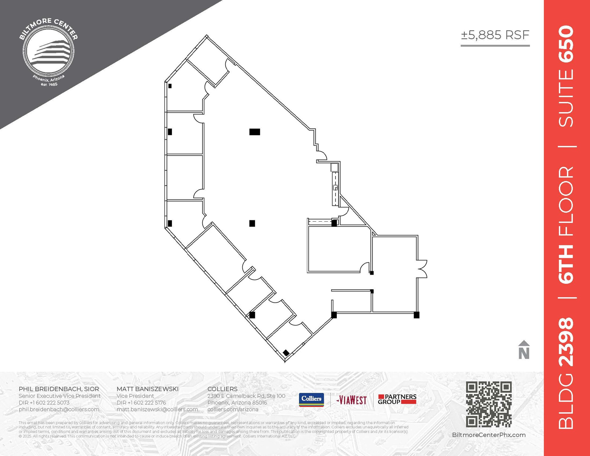 2398 E Camelback Rd, Phoenix, AZ for rent Floor Plan- Image 1 of 7