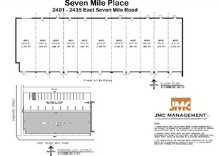 2401-2435 E 7 Mile Rd, Detroit, MI for rent Floor Plan- Image 1 of 1