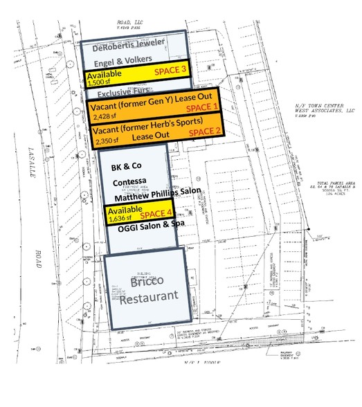 62-74 Lasalle Rd, West Hartford, CT for rent - Site Plan - Image 3 of 3