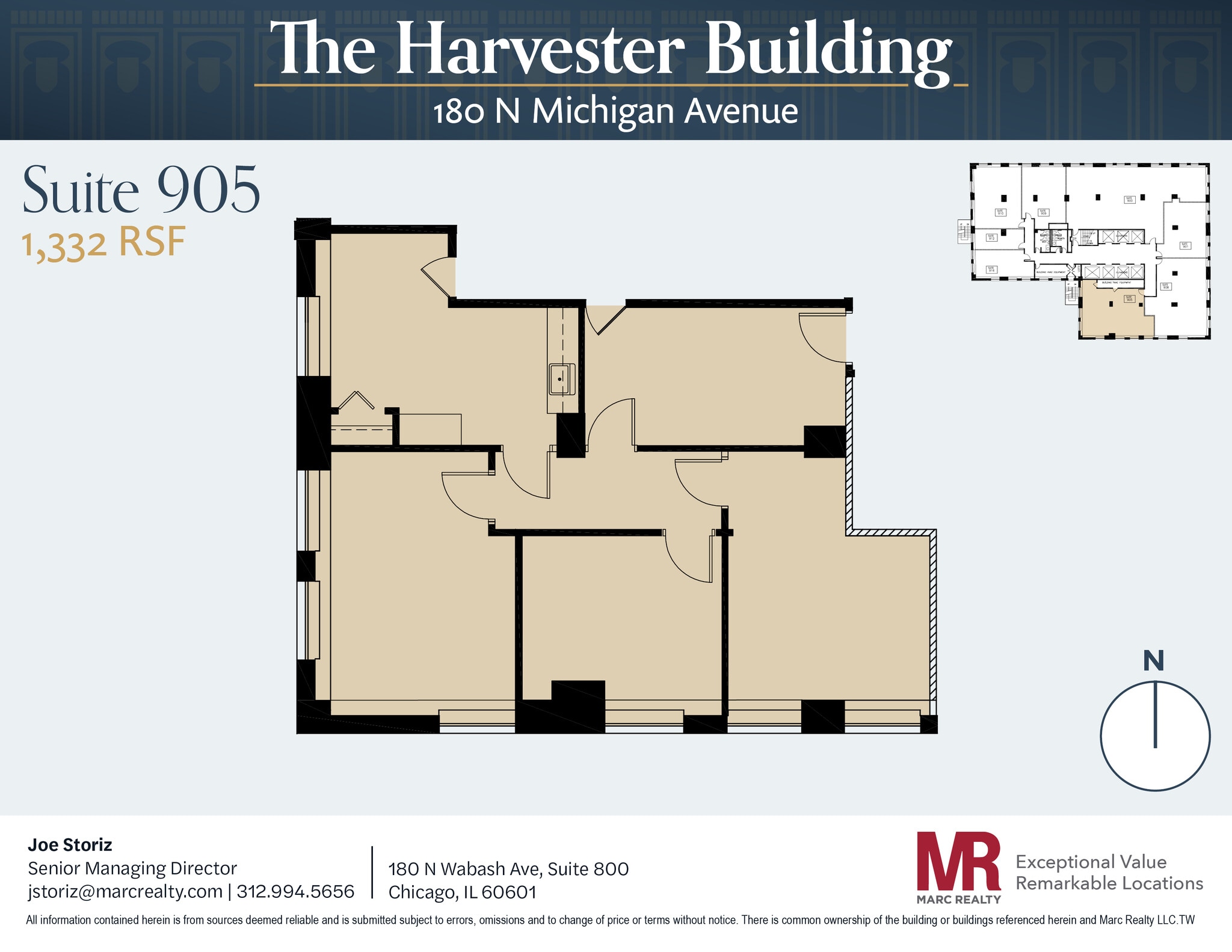 180 N Michigan Ave, Chicago, IL to rent Floor Plan- Image 1 of 1