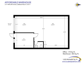 1900-2261 NW 29th St, Oakland Park, FL for rent Floor Plan- Image 2 of 2