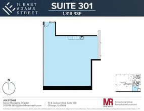 11 E Adams St, Chicago, IL for rent Floor Plan- Image 1 of 3