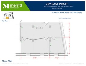 729 E Pratt St, Baltimore, MD for rent Floor Plan- Image 1 of 1