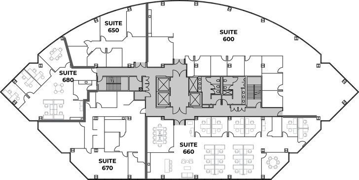 4660 La Jolla Village Dr, San Diego, CA to rent Floor Plan- Image 1 of 1