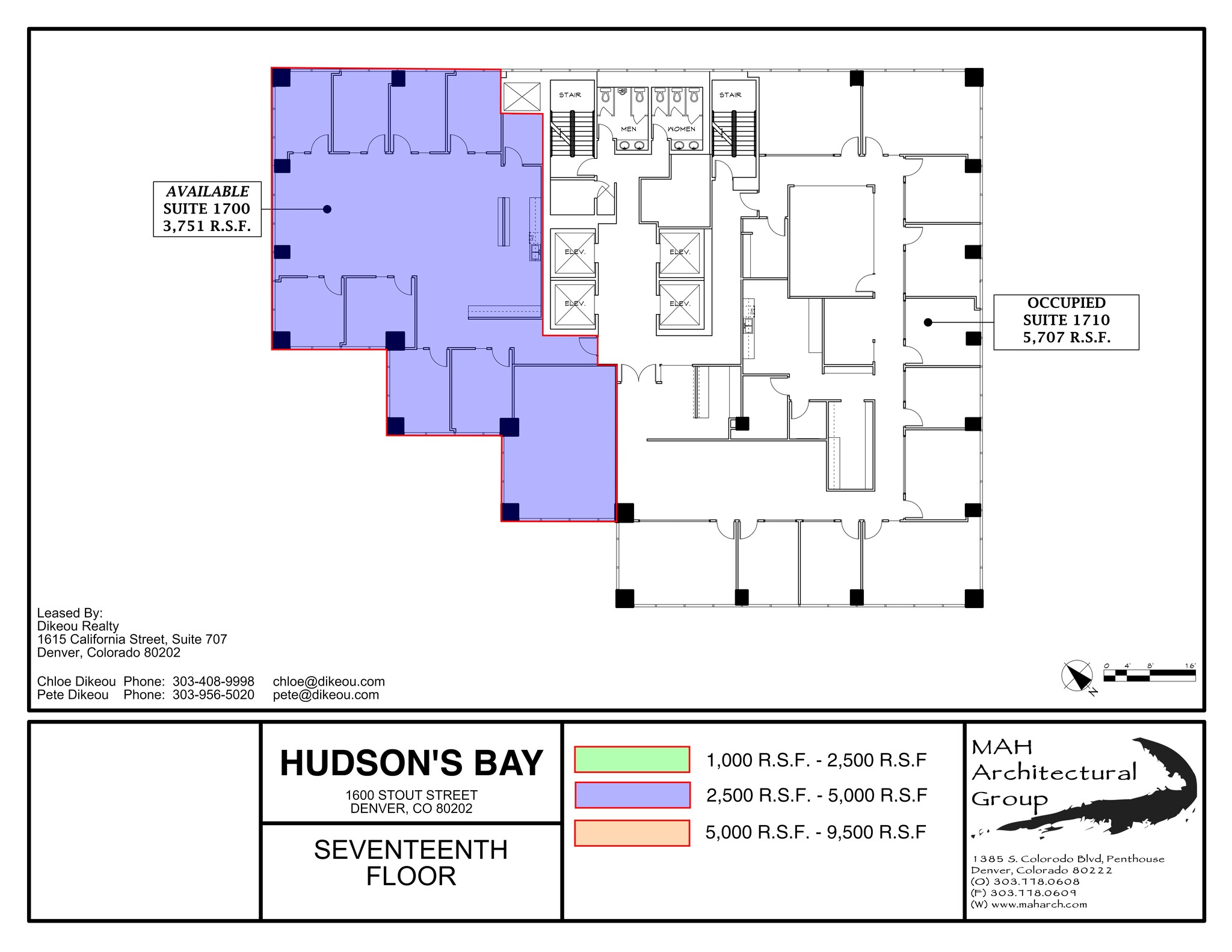 1600 Stout St, Denver, CO for rent Site Plan- Image 1 of 1