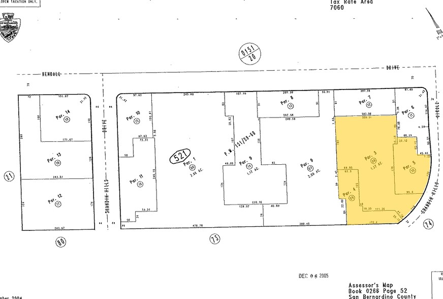 Kendall Dr, San Bernardino, CA for sale - Plat Map - Image 2 of 2