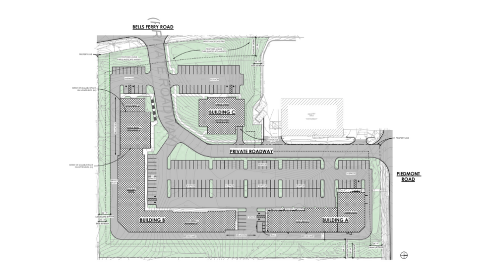 140 Piedmont Rd NE, Marietta, GA for rent - Site Plan - Image 2 of 10