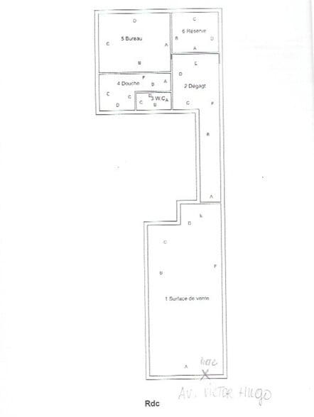 Retail in Paris to rent - Floor Plan - Image 2 of 3