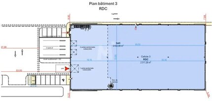 Light Industrial in Wissous to rent Floor Plan- Image 1 of 2