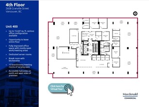 2608 Granville St, Vancouver, BC for rent Floor Plan- Image 1 of 1