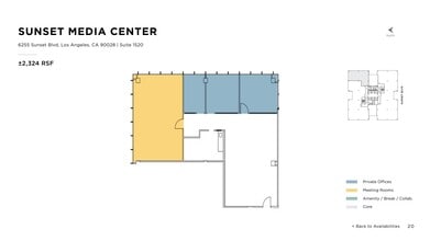 6255 W Sunset Blvd, Los Angeles, CA to rent Site Plan- Image 1 of 1