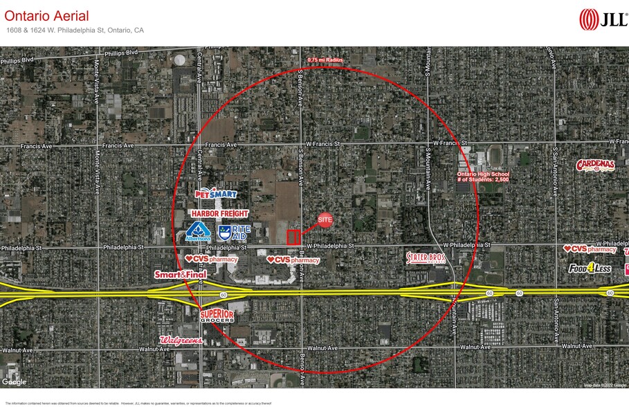 NWC Benson Ave. & Philadelphia St, Ontario, CA for sale - Aerial - Image 1 of 3