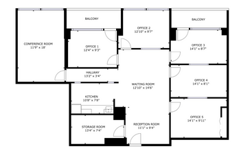 1010-1030 Rue Cherrier, Montréal, QC for rent Floor Plan- Image 1 of 1