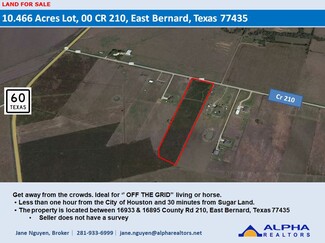 More details for 00 CR 210, East Bernard, TX - Land for Sale