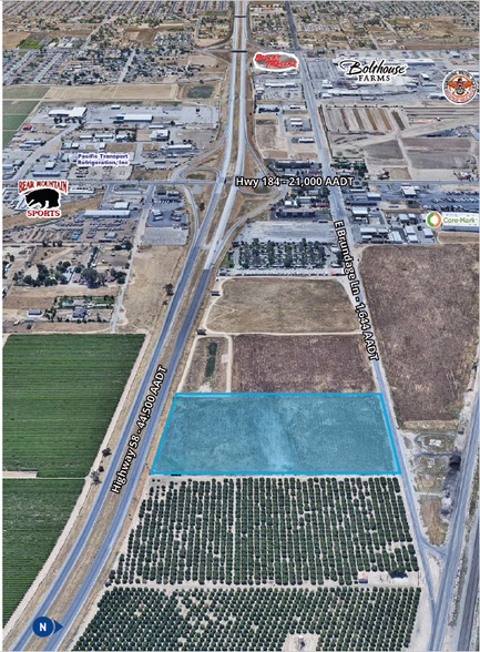 E. Brundage Lane & Vineland Road, Bakersfield, CA for sale - Aerial - Image 2 of 2