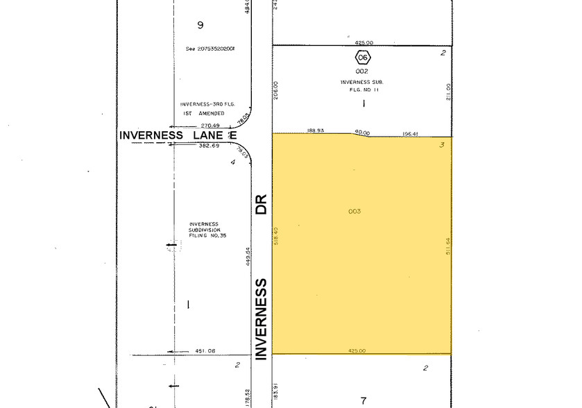 61 Inverness Dr E, Englewood, CO for rent - Plat Map - Image 2 of 15