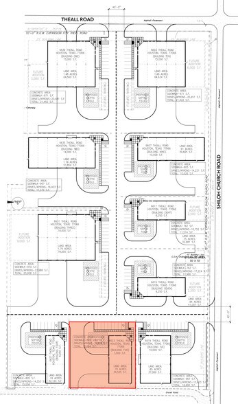 6623 Theall Rd, Houston, TX for rent - Site Plan - Image 2 of 6