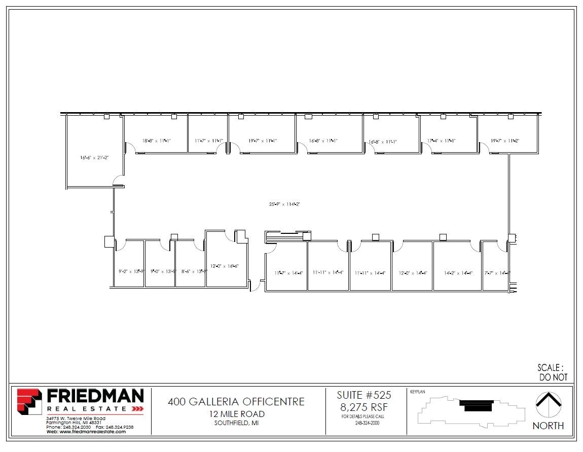 300 Galleria Officentre, Southfield, MI to rent Floor Plan- Image 1 of 2