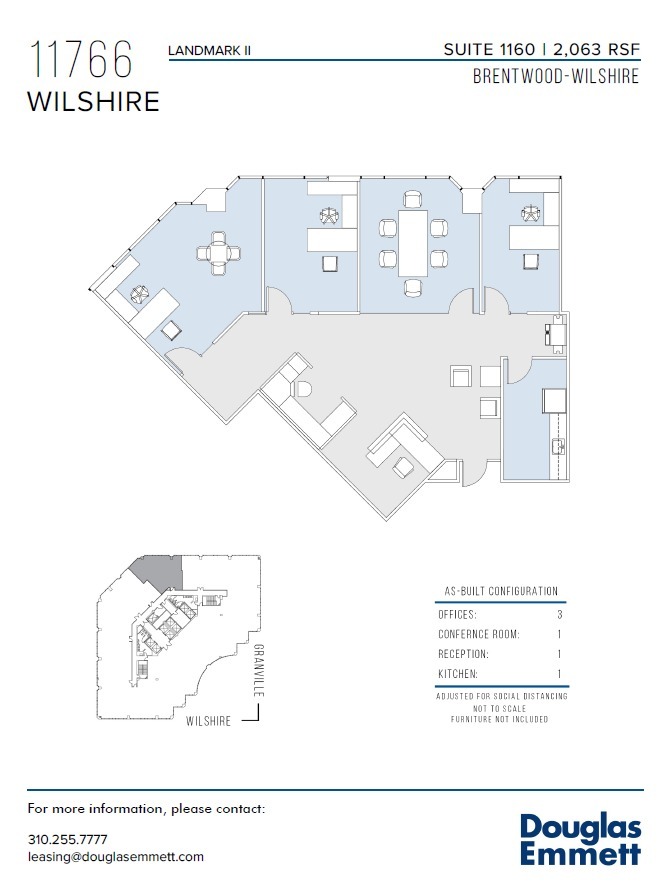 11766 Wilshire Blvd, Los Angeles, CA to rent Floor Plan- Image 1 of 1