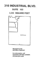 310 Industrial Blvd, McKinney, TX for rent Floor Plan- Image 1 of 1