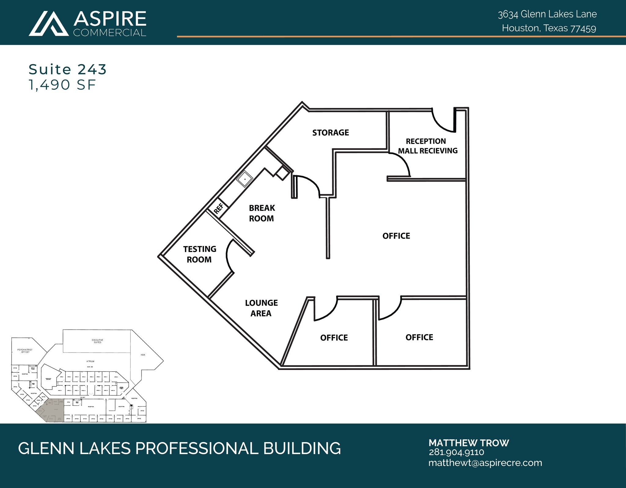 3634 Glenn Lakes Lane, Missouri City, TX to rent Floor Plan- Image 1 of 1