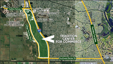 SW Discovery Way & Village Parkway Way, Port Saint Lucie, FL - aerial  map view