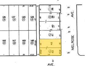 8025 Melrose Ave, Los Angeles, CA for sale Plat Map- Image 1 of 1