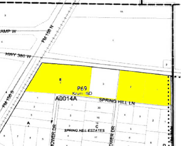 11555 US Highway 380 W, Krum, TX for sale - Plat Map - Image 1 of 1