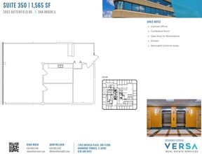 2707 Butterfield Rd, Oak Brook, IL for rent Floor Plan- Image 1 of 2