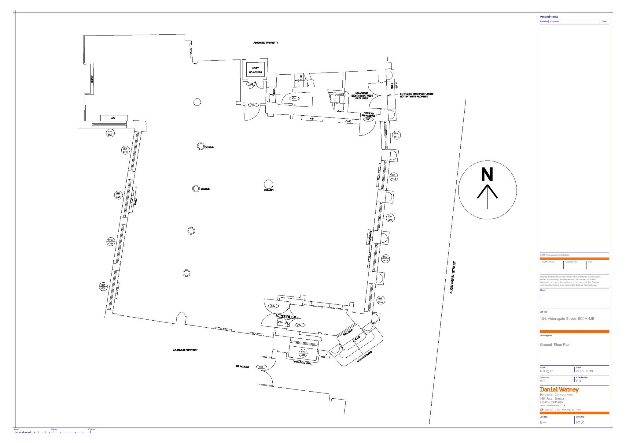 133-134 Aldersgate St, London for sale Floor Plan- Image 1 of 1