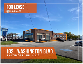 1821 Washington Blvd, Baltimore, MD for sale Building Photo- Image 1 of 1