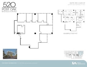520 Post Oak Blvd, Houston, TX to rent Floor Plan- Image 2 of 2