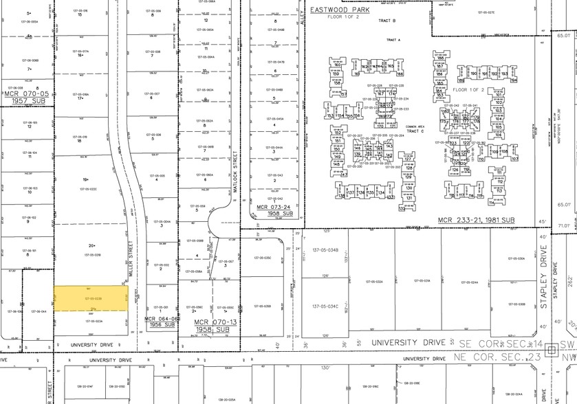 1010 E University Dr, Mesa, AZ for rent - Plat Map - Image 2 of 5