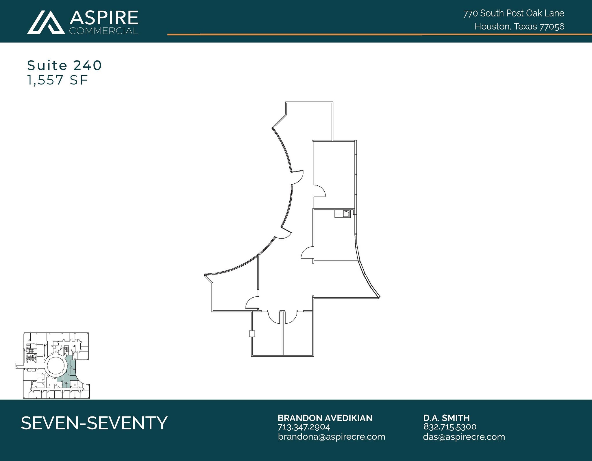 770 S Post Oak Ln, Houston, TX to rent Floor Plan- Image 1 of 2