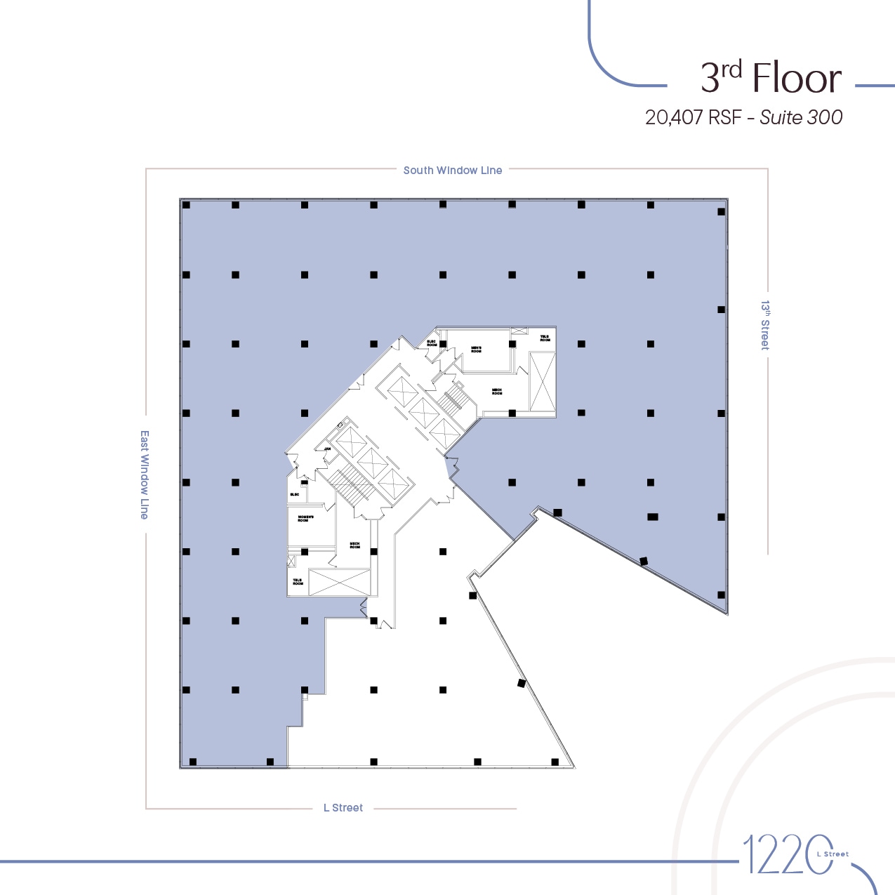 1220 L St NW, Washington, DC to rent Floor Plan- Image 1 of 1