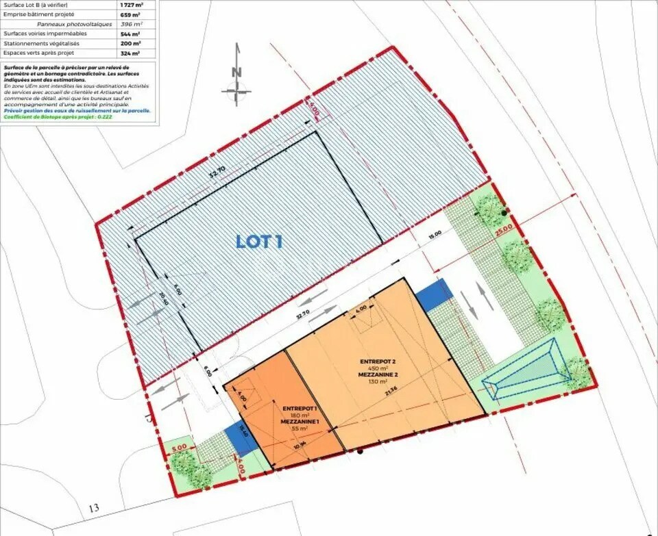 Light Industrial in Saint-Herblain for sale Site Plan- Image 1 of 2