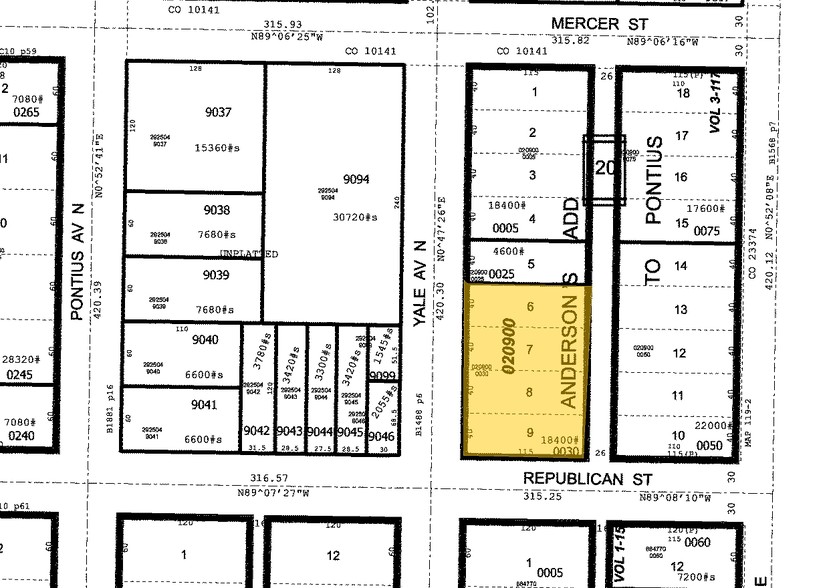 500 Yale Ave N, Seattle, WA for rent - Plat Map - Image 1 of 6