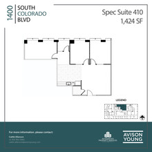 1400 S Colorado Blvd, Denver, CO for rent Floor Plan- Image 2 of 6