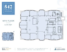 542-550 S Dearborn St, Chicago, IL for rent Floor Plan- Image 1 of 2