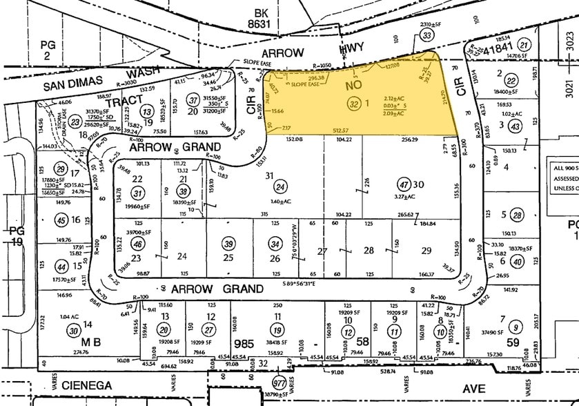 706-754 E Arrow Hwy, Covina, CA for rent - Plat Map - Image 3 of 5