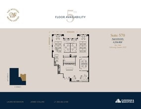 607 14th St NW, Washington, DC to rent Floor Plan- Image 2 of 2