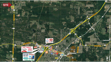 15506 Hwy 5 & Spring Valley Rd, Cabot, AR - aerial  map view