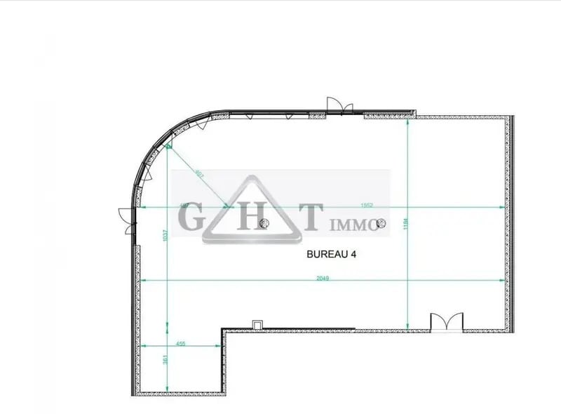 Office in Chessy to rent Floor Plan- Image 1 of 2