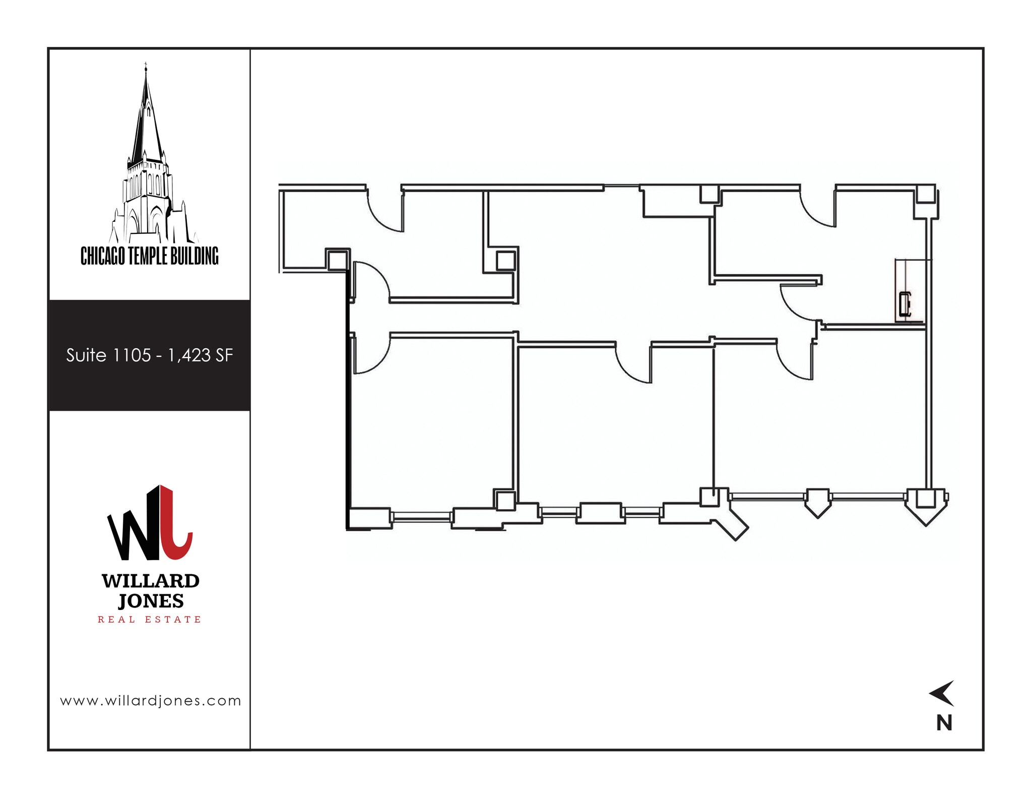 77 W Washington St, Chicago, IL to rent Floor Plan- Image 1 of 1