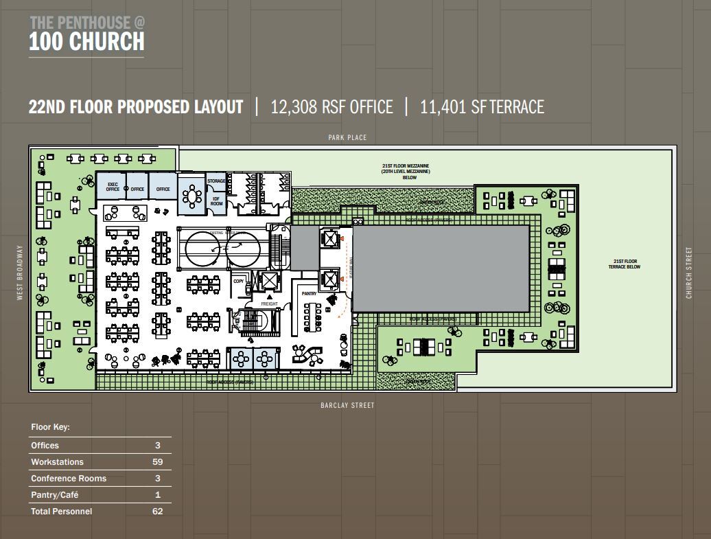 100 Church St, New York, NY to rent Floor Plan- Image 1 of 1