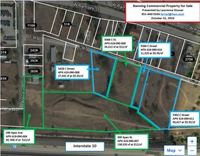 300 Apex Ave, Banning, CA - aerial  map view